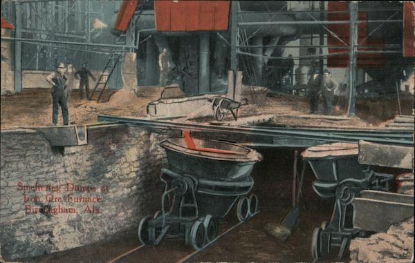 Smeltering Dumps at Iron Ore Furnace Birmingham Alabama