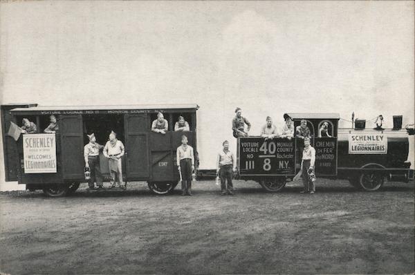 Replica of French Wartime Troop Train Military