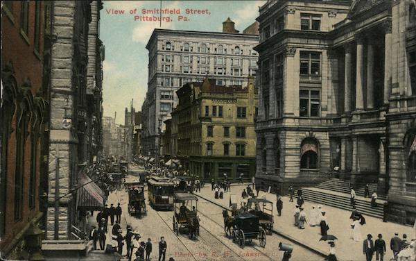 View of Smithfield Street Pittsburgh Pennsylvania R.W. Johnston