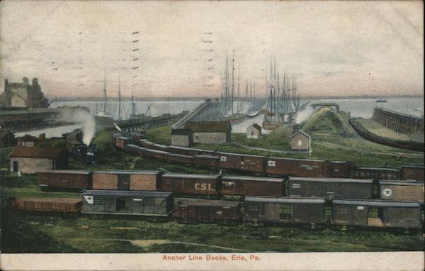 Anchor Line Docks Erie Pennsylvania