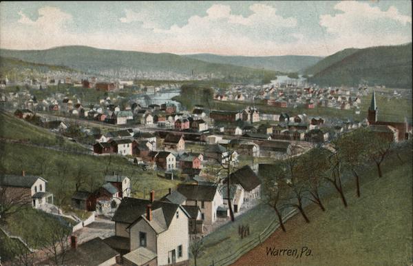 Birds Eye View Warren Pennsylvania