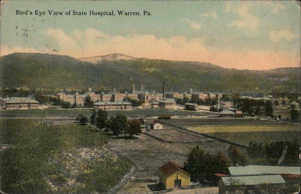 Bird's Eye View of State Hospital Warren Pennsylvania