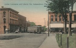 Corner Lexington and Liberty Streets Independence, MO Postcard Postcard Postcard