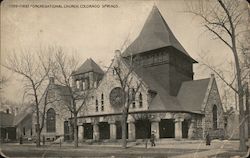First Congregational Church Colorado Springs, CO Postcard Postcard Postcard