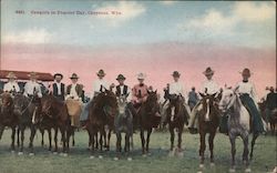 Cowgirls on Frontier Day Postcard