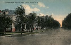 Division Street looking East Postcard