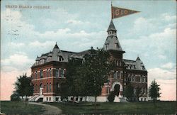 Grand Island College Postcard