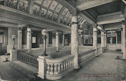 Corridor Around Grand Stairway, Capitol Building, Pierre South Dakota C.J. Hibbard & Co. Postcard Postcard Postcard