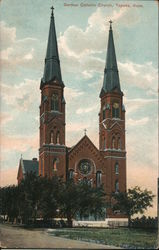 German Catholic Church Topeka, KS Postcard Postcard Postcard