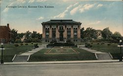 Carnegie Library Kansas City, KS Postcard Postcard Postcard