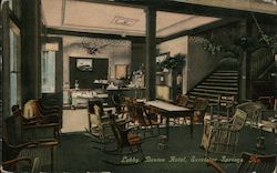 Lobby, Benton Hotel Excelsior Springs, MO Postcard Postcard Postcard