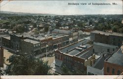 Birdseye View of Independence Postcard