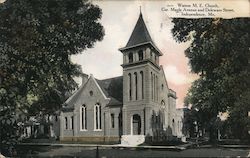 Watson M.E. Church, Maple Avenue and Delaware Street Postcard