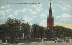St. Mary's Academy and Church Independence, MO Postcard Postcard Postcard