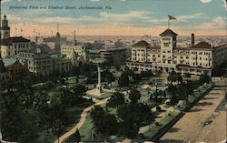 Hemming Park and Windsor Hotel Postcard