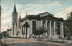 Library and First Presbyterian Church Jacksonville, FL Postcard Postcard Postcard