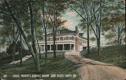 College President's Residence, William Jewell College Postcard