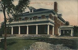 President's Home, Wm Jewell College Postcard