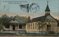 St. Ann's Catholic Church and Parsonage Excelsior Springs, MO Postcard Postcard Postcard