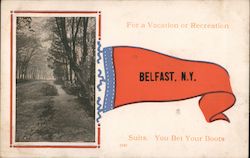 For a Vacation or Recreation Belfast, NY Postcard Postcard Postcard