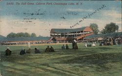 Ball Game, Celoron Park Chautauqua Lake, NY Postcard Postcard Postcard