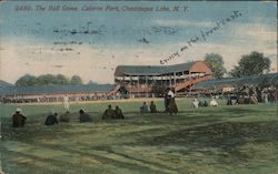 Ball Game, Celoron Park Postcard
