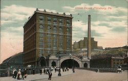 Union Depot Pittsburgh, PA Postcard Postcard Postcard