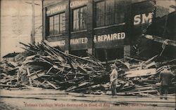 Totman Carriage Works, Destroyed in Flood of Aug. 3rd 1915 Postcard