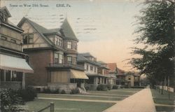 Scene on West 10th Street Erie, PA Postcard Postcard Postcard