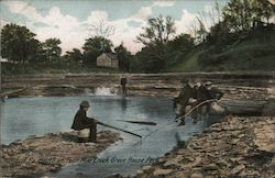 Fisbing - Mouth of Four Mile Creek, Grove House Park Postcard