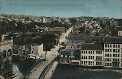 Bird's Eye View of New Castle Postcard