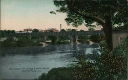 Famous Tin Bridge & Water Works Postcard