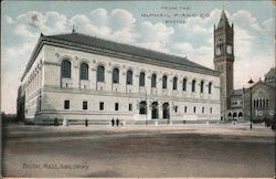 Boston Public Library Postcard