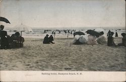 Bathing Scene Hampton Beach, NH Postcard Postcard Postcard