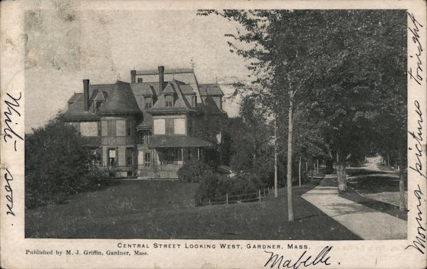 Central Street Looking West Gardner Massachusetts