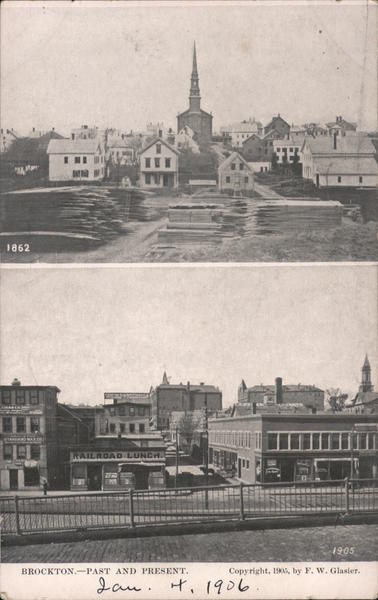 Brockton Past and Present, 1862 and 1905 Massachusetts