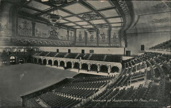 Interior Of Auditorium St. Paul Minnesota