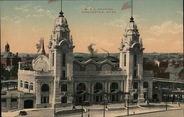 Boston and Albany Railroad Station Worcester Massachusetts