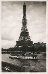 The Eiffel Tower Paris, France Guy Postcard Postcard Postcard