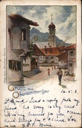 Gruss aus Oberammergau (Bavaria) Postcard