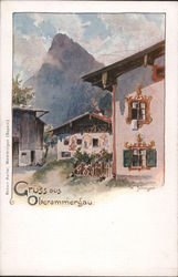Gruss aus Oberammergau Germany Postcard Postcard Postcard