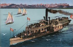 Starnberger See, Salondampfer "Starnberg" Postcard