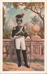 Gendarmi's officer in high uniform Postcard
