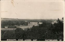 Missippi River Looking East Hastings, MN Postcard Postcard Postcard