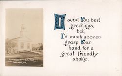 Community Church Glover VT Vermont Postcard Postcard Postcard