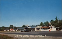 Light's Motel and Restaurant Postcard