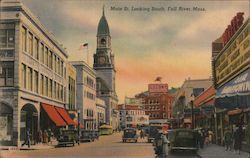 Main Street Looking South Postcard