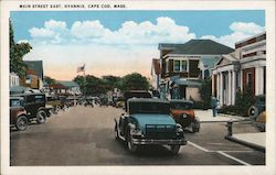 Main Street East - Cape Cod Hyannis, MA Postcard Postcard Postcard