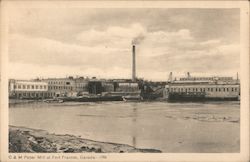 O & M Paper Mill Postcard