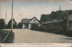 B & M Station Postcard